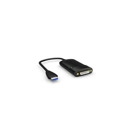 Xtreme Xtreme XHV11056BLK USB 3.0 to DVI Adapter External USB Video Graphics Card for PC & Mac - Black XHV11056BLK